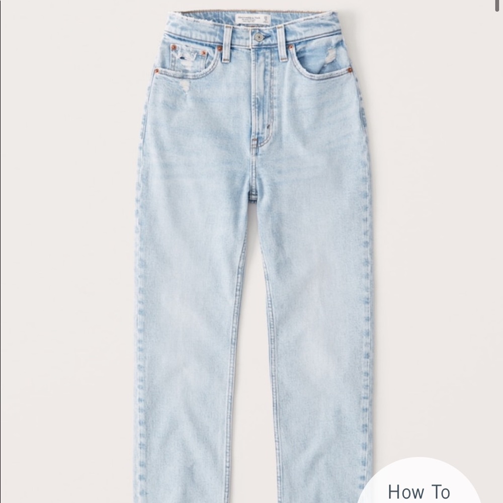 Abercrombie The Ankle Straight Ultra High Rise